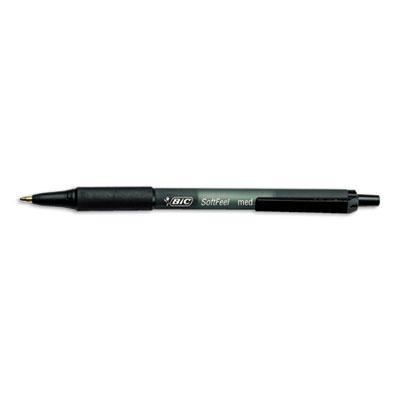 Bic Soft Feel 1 Mm Medium Retractable Ballpoint Pens Black 12-pack