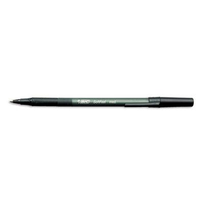 Bic Soft Feel 1 Mm Medium Stick Ballpoint Pens Black 12-pack