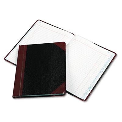 Boorum & Pease 7-5/8" X 9-5/8" 150-page Journal Rule Record Account Book Black/red Cover
