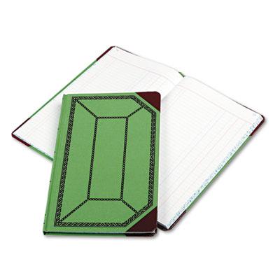 Boorum & Pease 7-5/8" X 12-1/2" 150-page Journal Rule Record Account Book Green/red Cover