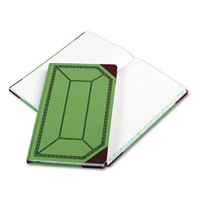 Boorum & Pease 7-5/8" X 12-1/2" 300-page Record Rule Account Book Green/red Cover