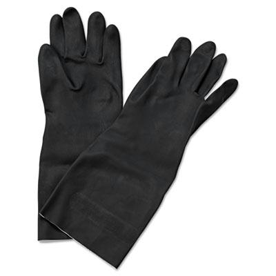 Boardwalk Large Neoprene Flock-lined Long-sleeved Gloves Black 12 Pairs