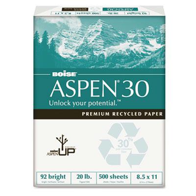 Boise Aspen 8-1/2" X 11" 20lb 5000-sheets Multi-use Recycled Office Paper