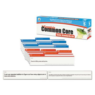 Carson-dellosa Common Core Language Arts & Math Grade 5 Pocket Chart Cards