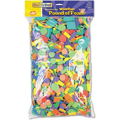 Chenille Kraft Wonderfoam Shapes Classroom Pack Assorted Shapes/colors 5000 Pieces/pack