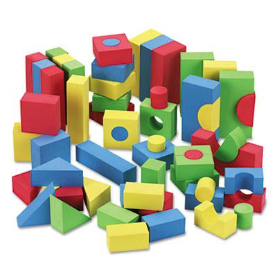 Chenille Kraft Wonderfoam Blocks Assorted Colors 68/pack