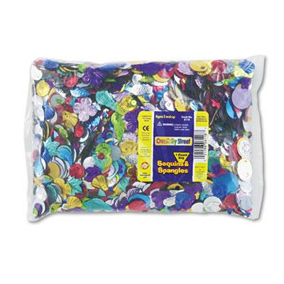 Creativity Street 1 Lbs Sequins & Spangles Classroom Pack Assorted Metallic Colors