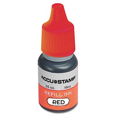 Cosco Accustamp Gel Ink Refill Red .35 Oz Bottle