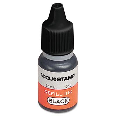 Cosco Accustamp Gel Ink Refill Black .35 Oz Bottle