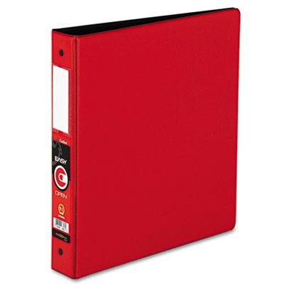 Cardinal 1-1/2" Capacity 8-1/2" X 11" Easyopen Locking Non-view Binder With Label Holder Red