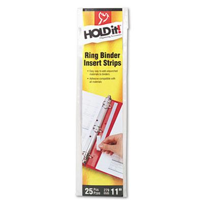 Cardinal 3/4" Width Holdit! Self-adhesive Multi-punched Binder Insert Strips 25 Inserts