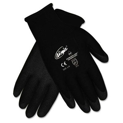 Mcr Safety Memphis Ninja Hpt Medium Pvc Coated Nylon Gloves Black