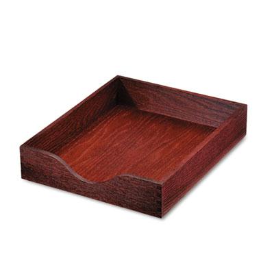 Carver 2-1/4" H Hardwood Stackable Letter Tray Mahogany