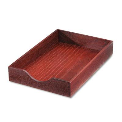 Carver 2-1/4" H Hardwood Stackable Legal Tray Mahogany