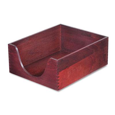 Carver 5" H Hardwood Stackable Letter Tray Mahogany