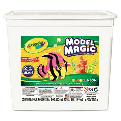Crayola Model Magic Modeling Compound Assorted Neon 4/pack