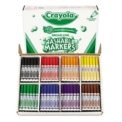 Crayola Classpack Markers Broad Point 8-colors 200-markers