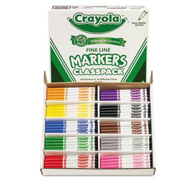 Crayola Classpack Markers Fine Point 10-colors 200-markers