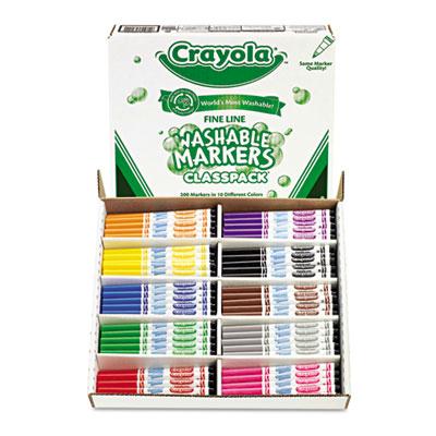 Crayola Classpack Markers Fine Point 8-colors 200-markers
