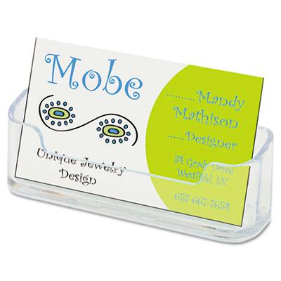Deflect-o Business Card Holder Holds 50 Cards Clear