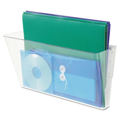 Deflect-o 1-pocket Legal Stackable Wall File Pocket Clear