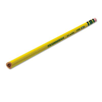 Dixon Ticonderoga Tri-write #2 Yellow Woodcase Triangular Pencils 12-pack