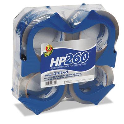 Duck Hp260 Packaging Tape With Dispensers 4-pack 3" Core