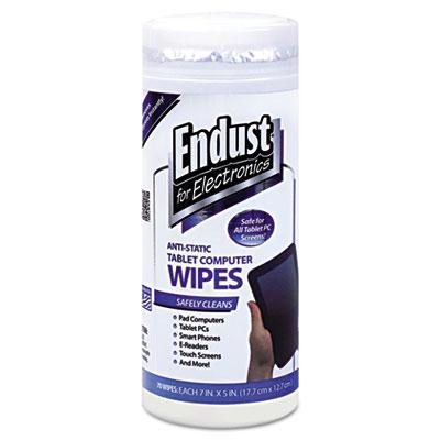Endust For Electronics Anti-static Tablet Computer Wipes Can 70 Wipes