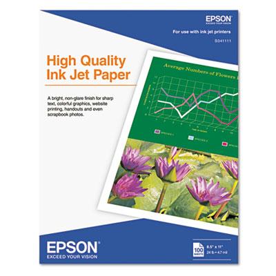Epson 8-1/2" X 11" 4.7 Mil 100-sheets High Quality Inkjet Paper