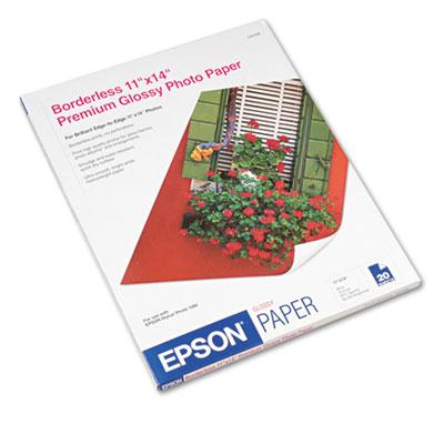 Epson 11" X 14" 68lb 20-sheets High-gloss Photo Paper