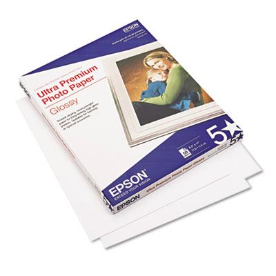 Epson Ultra Premium 8-1/2" X 11" 79lb 50-sheets Glossy Photo Paper