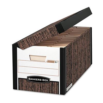 Bankers Box 12-1/8" X 24" X 10" Letter Fastfold Flip Top File Storage Boxes 12/carton