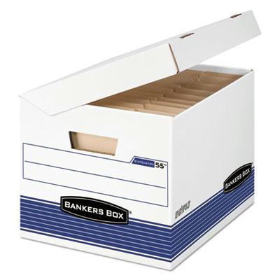 Bankers Box 12-1/8" X 15" X 10" Letter & Legal Fastfold Flip Top File Storage Boxes 12/carton
