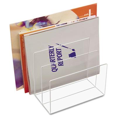 Kantek 3-section Acrylic Desk File Sorter Clear