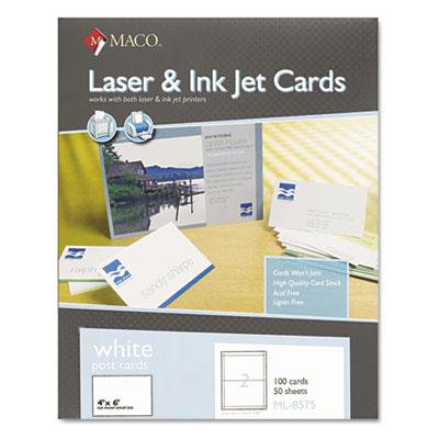 Maco 4" X 6" 100-cards Unruled Index Card Stock