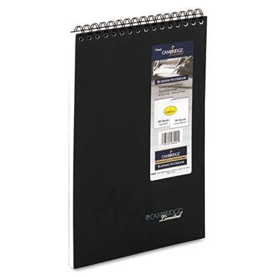 Cambridge 8-7/8" X 11" 96-sheet Business Notepad Black Cover
