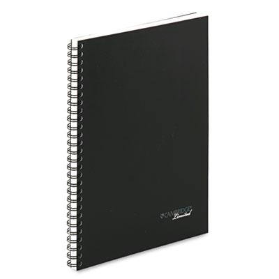 Cambridge 7-1/4" X 9-1/2" 80-sheet Legal Rule Meeting Notebook Black Cover