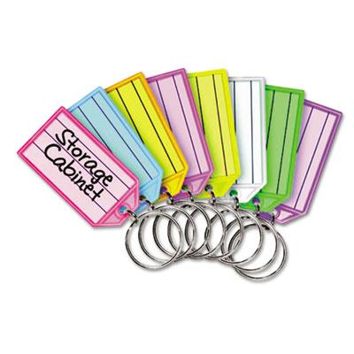 Steelmaster 2-1/4" Square Replacement Tags For Key Rack Assorted 4/pack