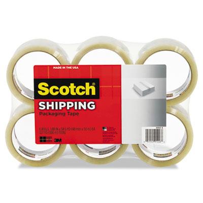 Scotch 1.88" X 54.6 Yds Clear General Purpose Packaging Tape 3" Core 6-pack