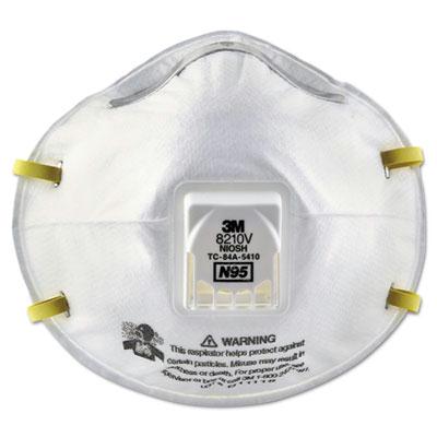3m 8210v N95 Cool Flow Valve Particulate Respirator Pack Of 10