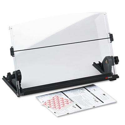 3m 150-sheet Capacity Plastic In-line Freestanding Copyholder Black/clear