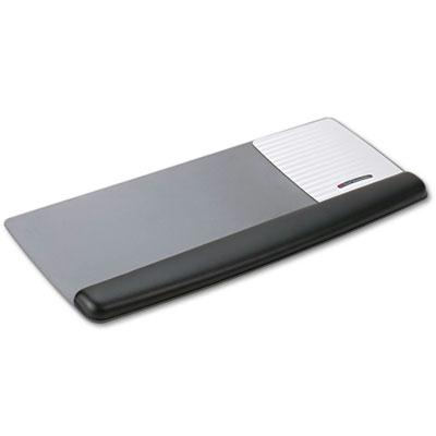 3m 25-1/2" X 10-3/5" Gel Mouse Pad & Keyboard Rest With Wrist Rest Platform Black