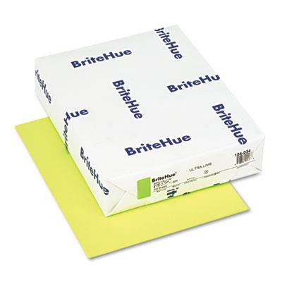 Mohawk Britehue 8-1/2" X 11" 24lb 500-sheets Ultra Lime Multipurpose Colored Paper