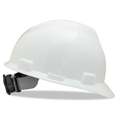 Msa V-gard Fas-trac Ratchet Suspension Hard Cap Size 6 1/2 - 8 White