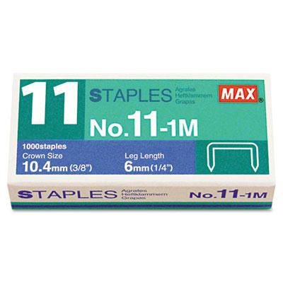Max 35-sheet Capacity No. 11 Mini Staples For Hd11flk 1/4" Leg 1000/box