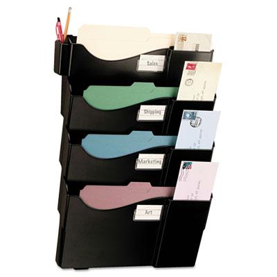 Officemate 4-pocket Letter & Legal Wall File