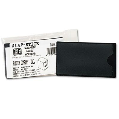 Panter Company 4-1/4" X 2-1/2" Magnetic Label Holders Black 10/pack