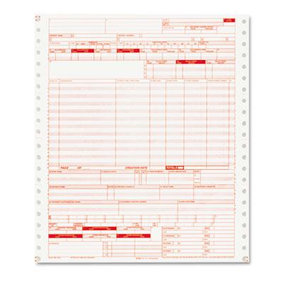 Paris Business Products 9-1/2" X 11" Ub04 Insurance Claim Form 1000-forms