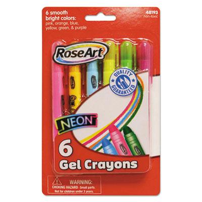 Roseart Gel Bright Color Crayons 6-colors