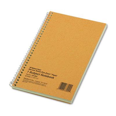 National Brand 5" X 7-3/4" 80-sheet Legal Rule Notebook Brown Board Cover